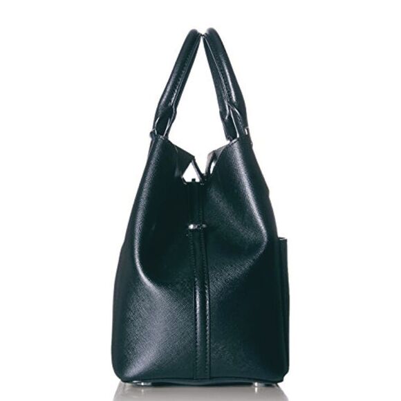 New! MICHAEL KORS Leather Greenwich Large Grab Bag Handbag Crossbody Navy Blue - Picture 7 of 16